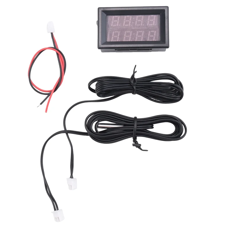 A23F-Sensor de temperatura à prova d'água com display digital LED vermelho duplo 0,56 polegadas