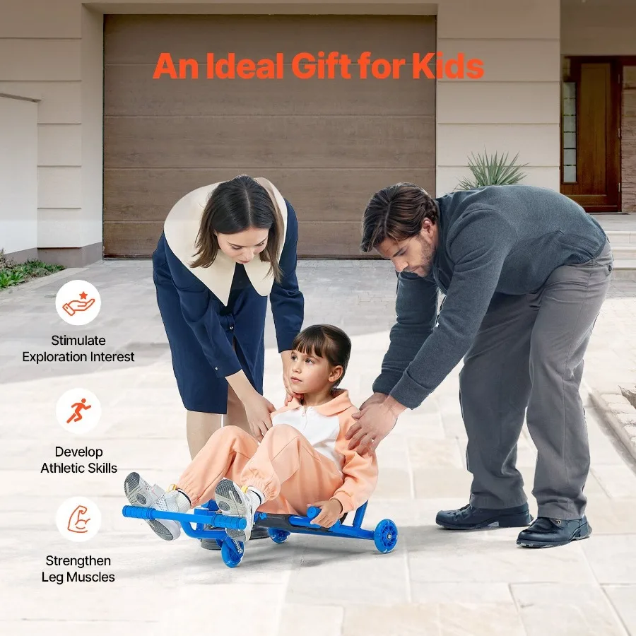 Monter sur scooter 132 lb alimenté par ZigZag Motion Drift Cart pour 4 ans et plus