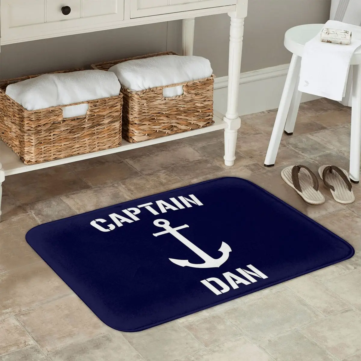 

Nautical Captain Anchor Doormat Kitchen Entrance Home Floor Mat Non-slip Carpet Rug for Living room Footpad Mats