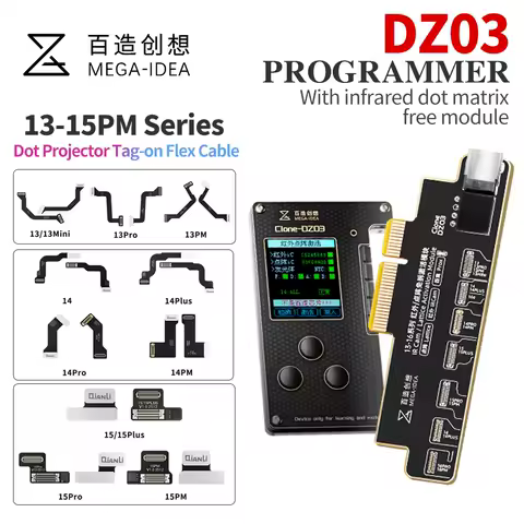 MEGA-IDEA DZ03 Programmer Used with 13-15 Series Infrared Dot Matrix Activation Module Direct Connection Repair Dot Matrix Tool