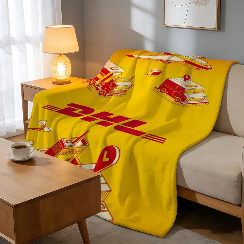 Throw High-Density Short Plush Blanket For Sofa Nap Air-Conditioned Room Soft Skin-Friendly DHL Express
