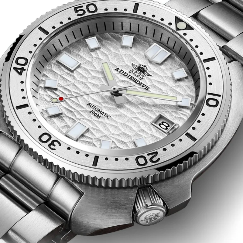 ADDIESDIVE AD2117 Diver Men  Watch BGW9 Super Luminous Waterproof 200M Sapphire Glass Luxury Calendar Automatic Mechanical Watch