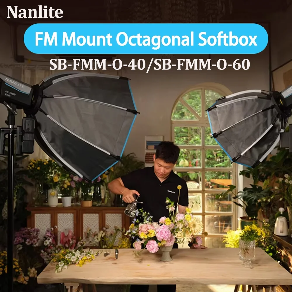 Восьмиугольный софтбокс Nanlite 60 см/40 см с креплением FM, аксессуары для освещения для фотосъемки SB-FMM-O-40 SB-FMM-O-60 Восьмиугольный софтбокс Nanlite 60 см/40 см с креплением FM, аксессуары для освещения для фотосъемки SB-FMM-O-40 SB-FMM-O-60