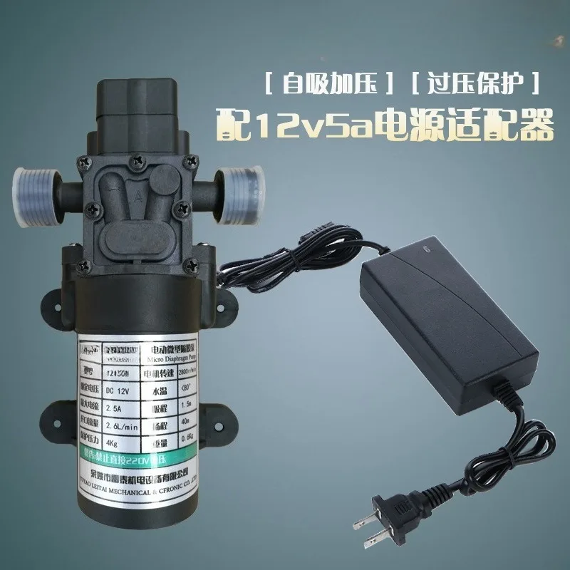 Small Electric Diaphragm Booster Pump 220V 60W Self-priming Mini Water Pump For Household Water Heater RO Water Filter