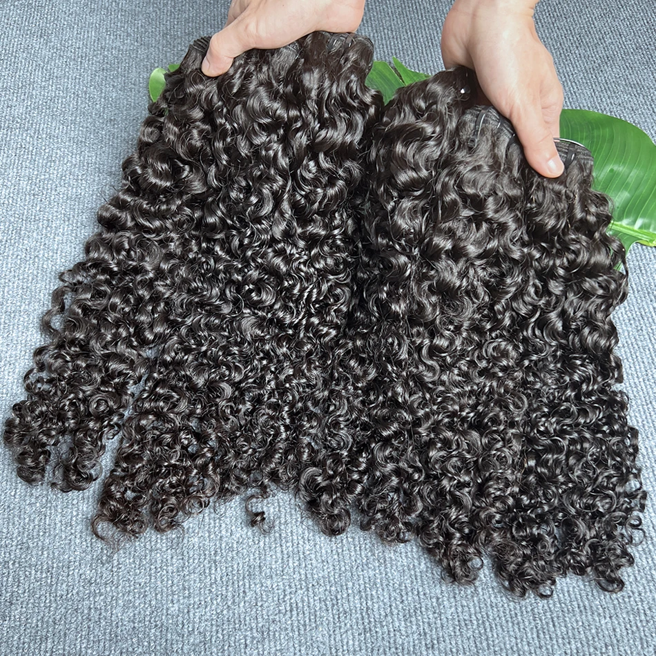 

Пучки бирманских вьющихся человеческих волос с двойным утком, вьетнамские наращивания волос, натуральный черный цвет, необработанные пучки натуральных волос, предложения