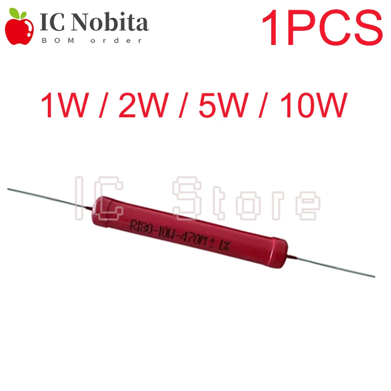 

1PCS RI80 1W 2W 5W 10W High-Voltage Resistor 1K 2K 5K 10K 30K 50K 100K 150K 200K 300K 500K 1M 2M 3M 5M10M 20M 50M Non-Inductive