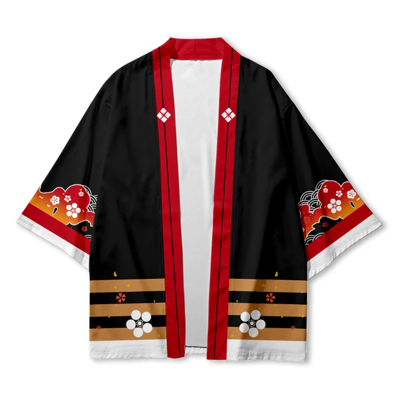 3D Anime Uma Musume Pretty Derby Kitasan Black Cosplay Costume Japanese Kimono Cardigan Shirt Haori Cloak Party Tops Streetwear