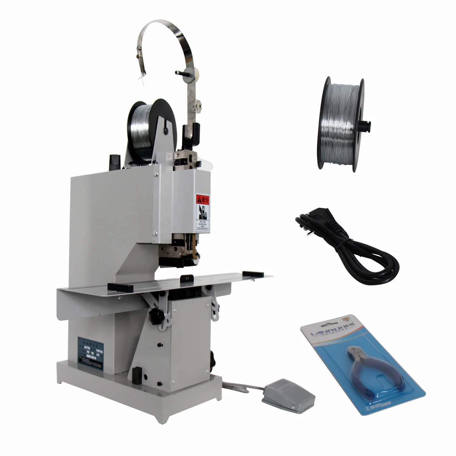 Electric Saddle Stapler/Flat Stapler Exercise Book Saddle Stitching Machine for Booklet Paper