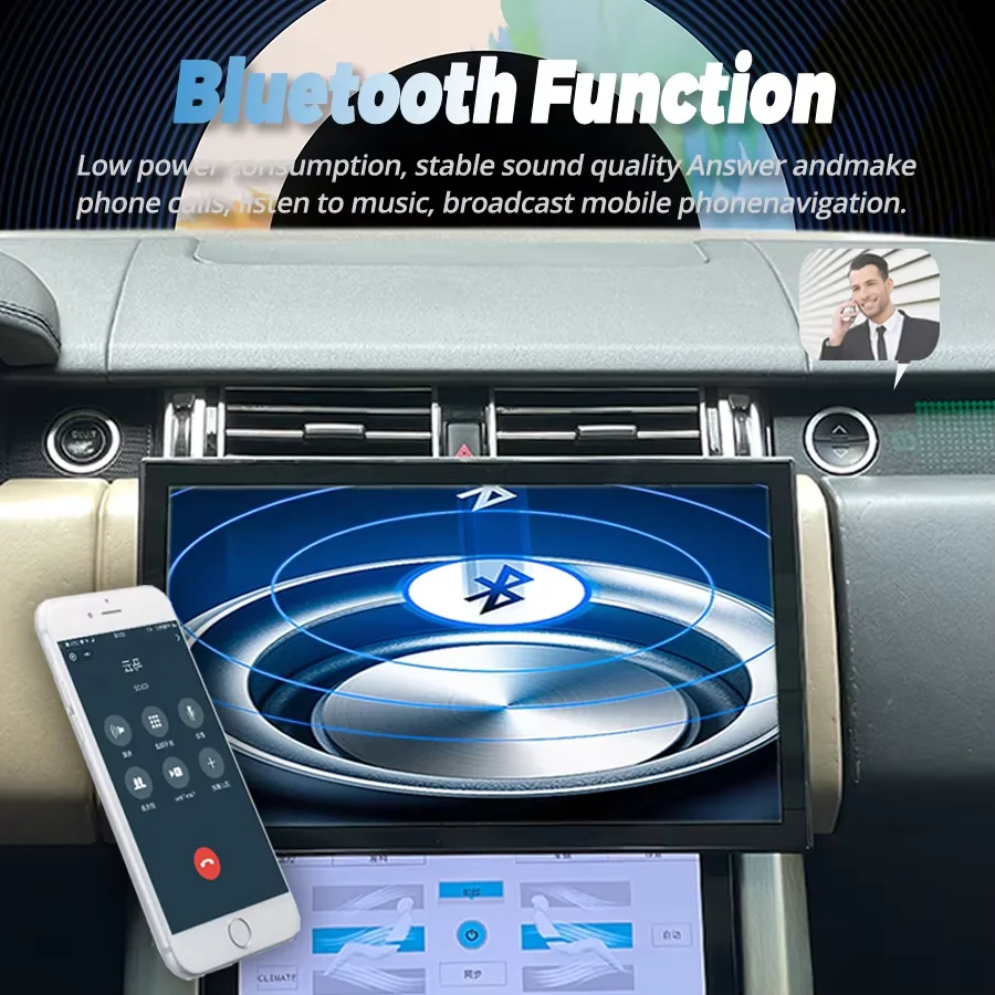 

Carplay 13,3-дюймовый HD-экран Android 13, GPS-навигация для Land Range Rover Sport/Executive 2018-2022, автомобильный радиоприемник, мультимедийный плеер