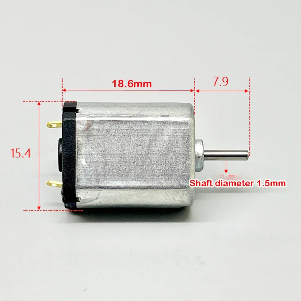 DC 1.5V-3V Mini 030 Carbon Brush Motor 23000RPM-45000RPM High Speed for Electronic Door Lock RC Racing Toy Car Boat Ship Model