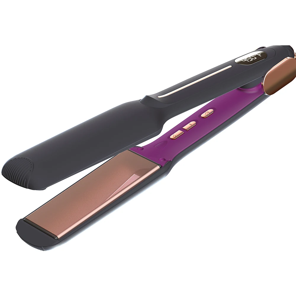 Factory Price Hair Styling Tool Infrared Wide MCH 3D Titanium Floating Heating Plate Creates Straight or Curled Styles