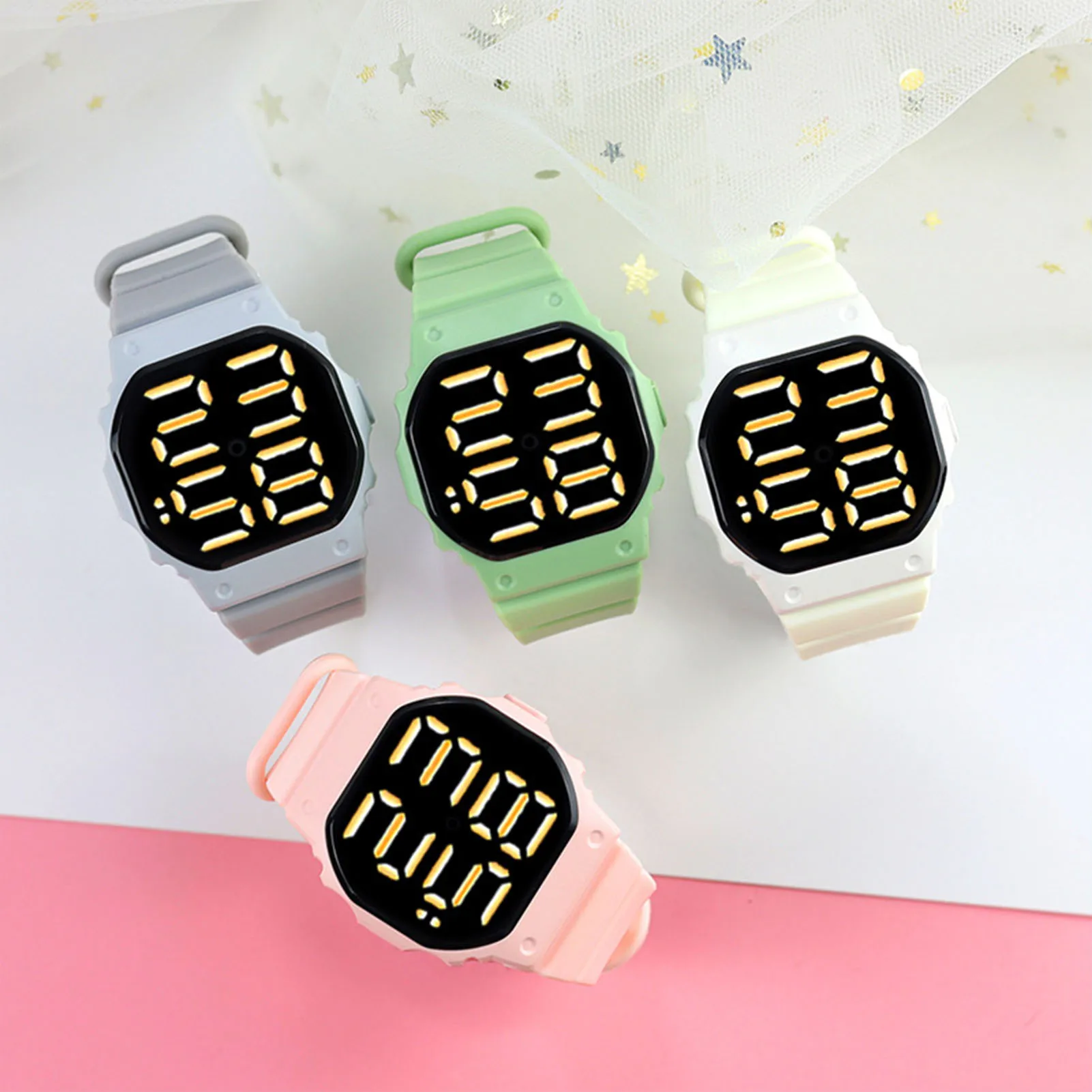 Large Screen Sports Watches Student Watch Sports Bracelet Watches for Boy Girls Children Kids