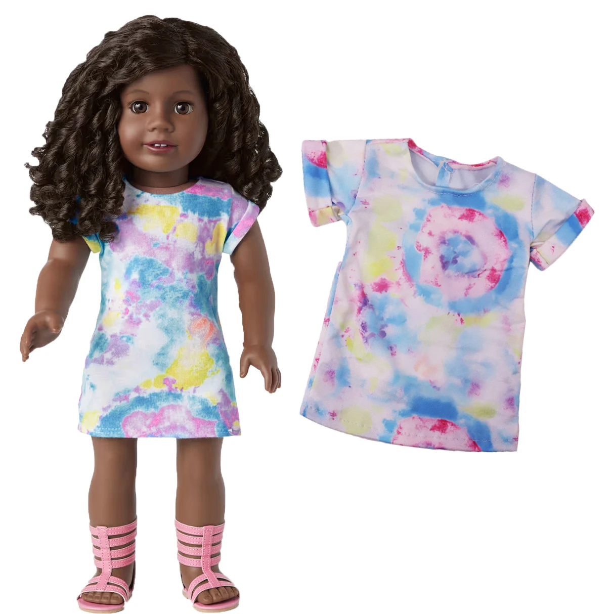 สาวอเมริกันขนาด 18 นิ้วและอุปกรณ์เสริมตุ๊กตาทารกเกิดใหม่ขนาด 43 ซม. คอลเลกชันฤดูใบไม้ผลิ ของขวัญสําหรับทารกที่สมบูรณ์แบบสําหรับรุ่นของเรา