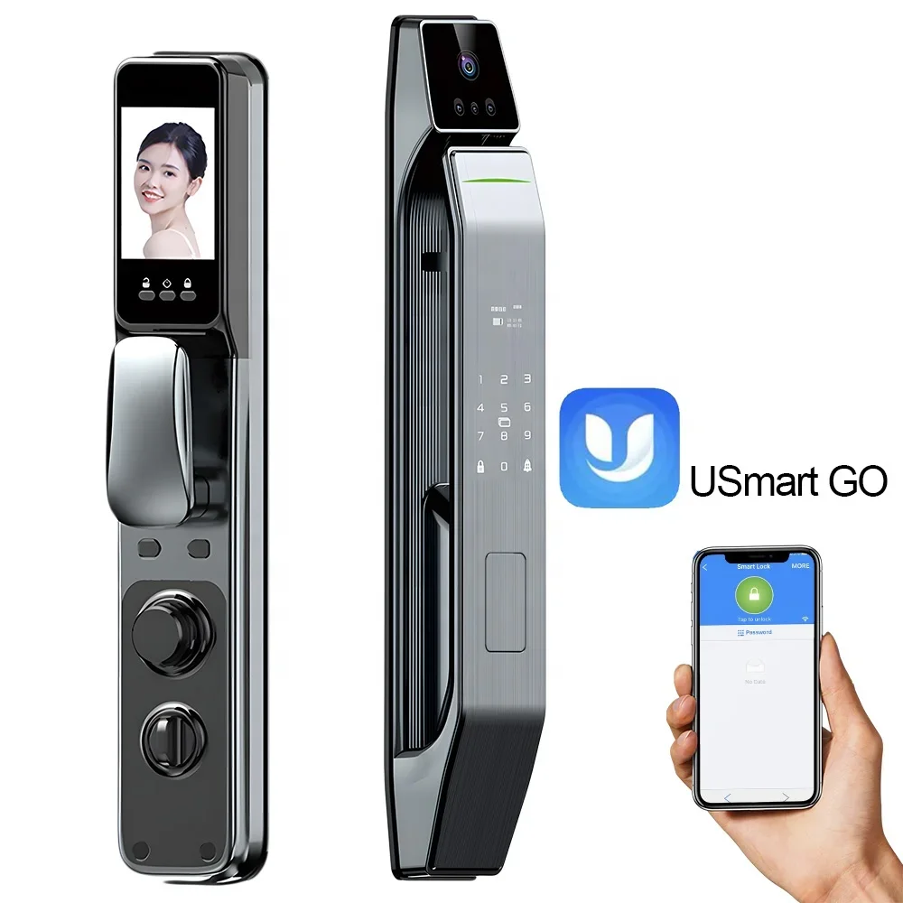 New Product Hotel Security Intelligent Fingerprint Keyless Door Smart Door Locks Modern Electric App Password Smart Door Lock