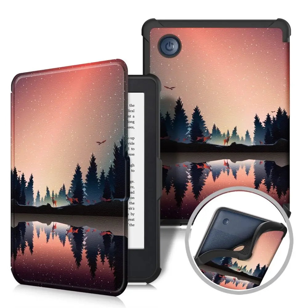 

Auto Sleep/Wake 6 inch e-Reader Case Shockproof Wear Resistant N365 Protective Shell for Rakuten Kobo Clara Colour BW 2024