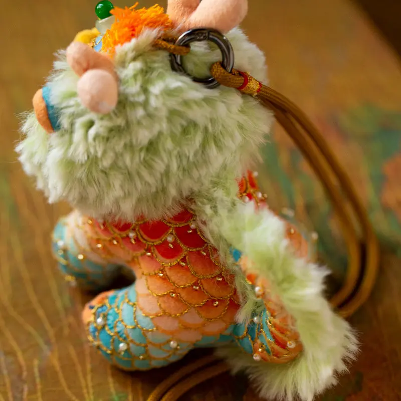 Diy Hand Embroidery Kit Chinese Style Kylin Plush Doll Sachet Pendant Handmade Craft Gift With Optional Hoop And Finished Item