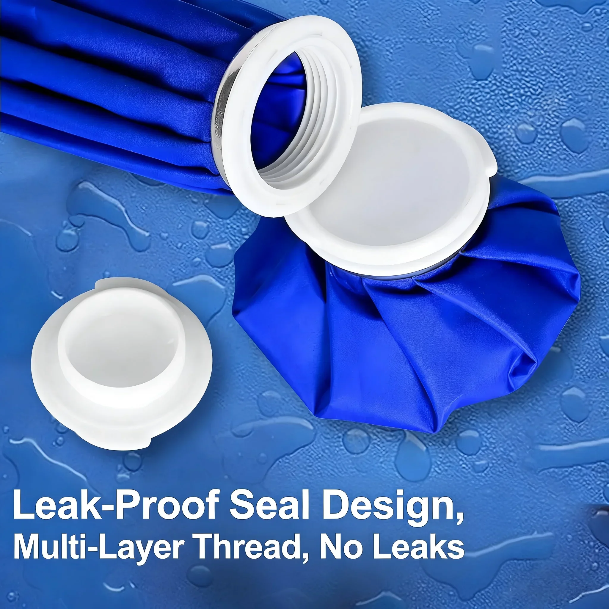 Leak-Proof Ice Bag for Hot & Cold Therapy, 3 Sizes Reusable Cold Pack for Pain Relief, Injury Recovery, Sports, First Aid, image 3