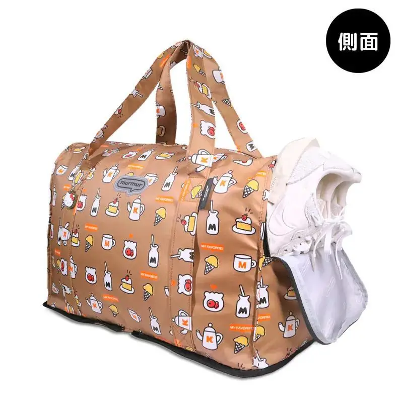 

New Hello Kittys Travel Bag Large Capacity Portable Printing Girl Folding Sanrios Anime Handbag Bags for Woman Kawaii Cartoon
