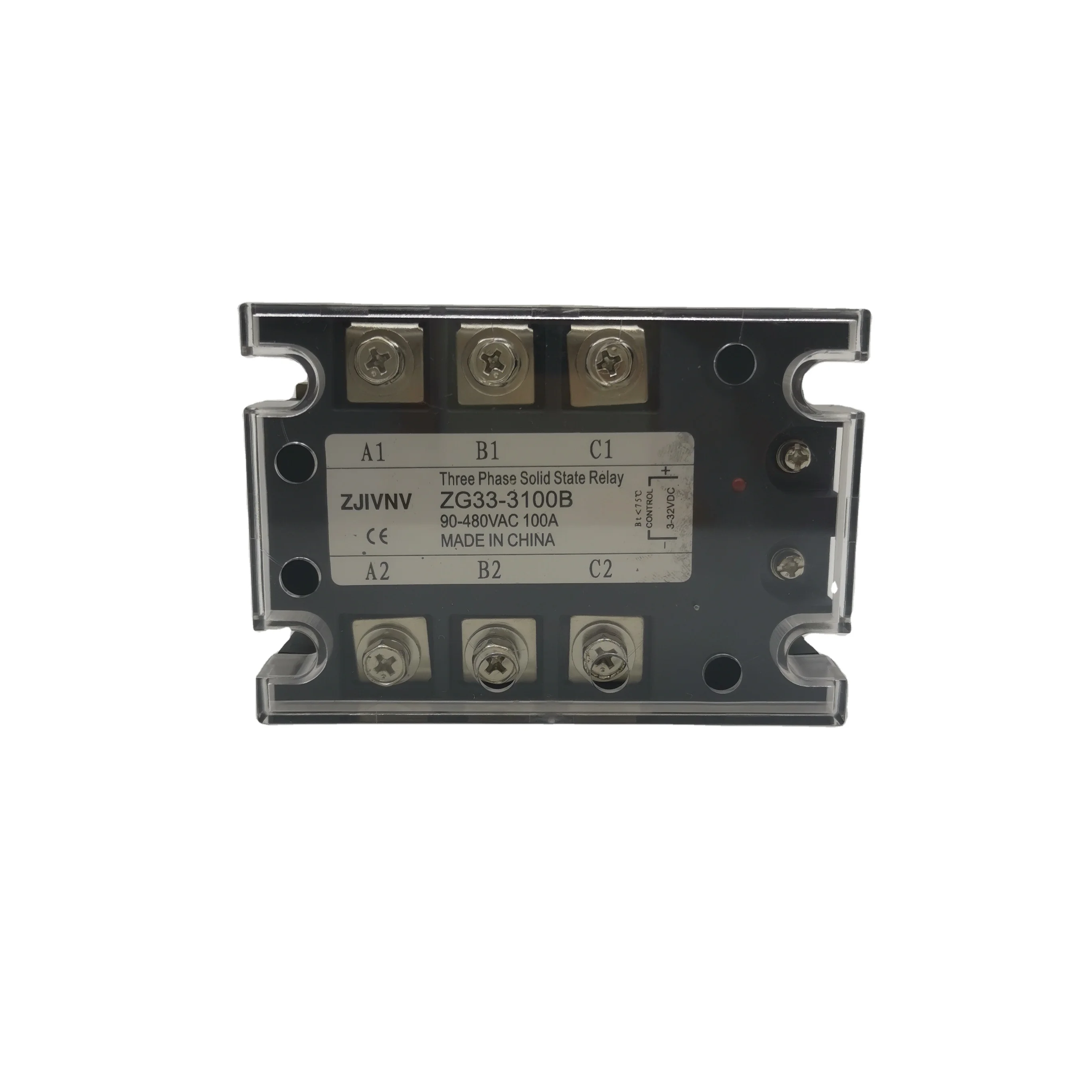 

Three Phase Solid State Relay Attractive Price 12V 24V DC -AC 100A 3P SSR 100DA DC-AC ZG33-3100B