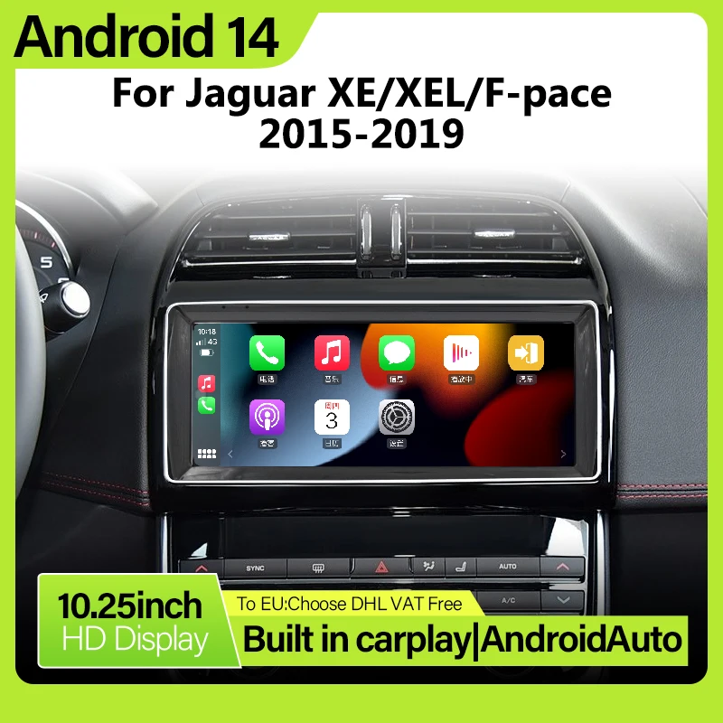 

Android AUTO Car Radio For Jaguar XE / XEL / F-pace 2015-2019 Wireless Carplay Auto Navigation Multimedia Player GPS