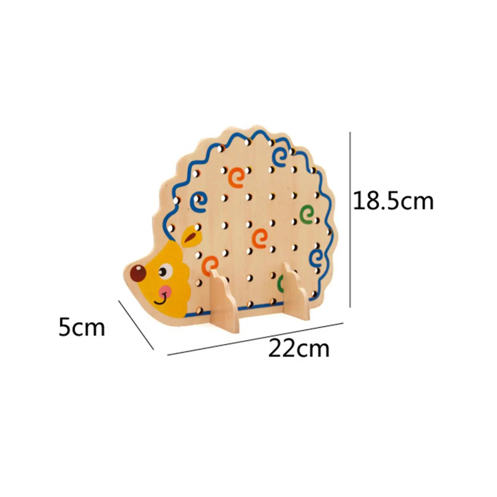 Preschool Activities Stringing Toys, Wooden Stringing Beads Building Blocks, Lacing Threading Toys for 2 3 4 Age Gifts