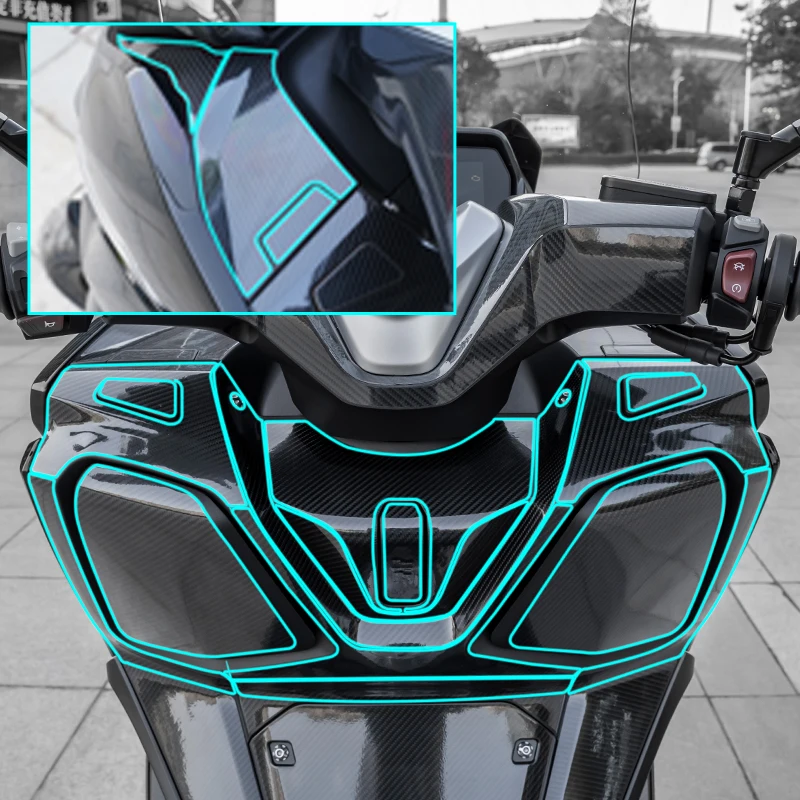 Used For VOGE SR4 MAX Motorcycle Accessories Upgrade Material Carbon Fiber Protective Sticker Body Plastic Parts Area