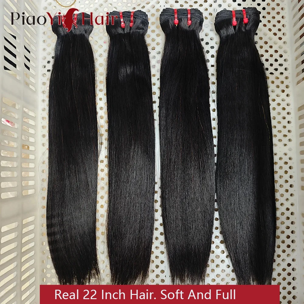 15A Double Drawn Straight Raw human hair Bundles 100% Human Hair Bundles Unprocessed Virgin Human Hair Extensions Top Quality