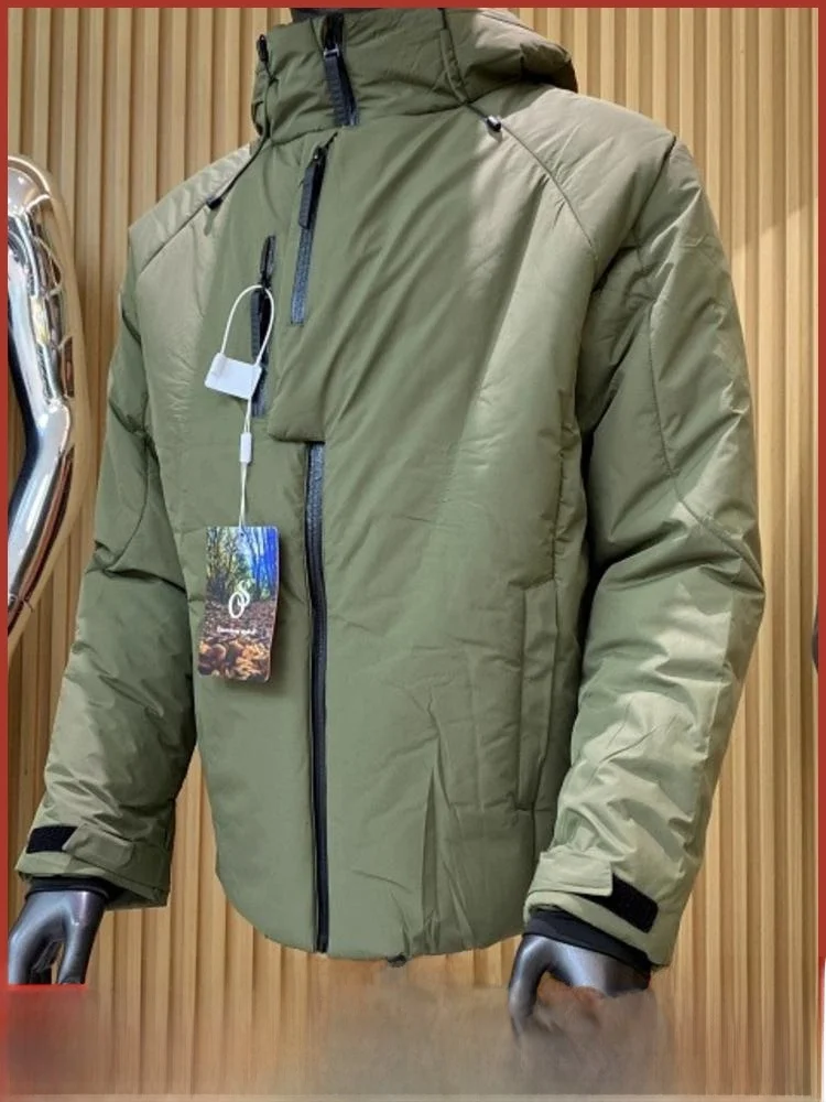 

Высокое зимнее уличное мужское хлопковое пальто Thiened Premium Fce из хлопка, модное длинное пальто на молнии све