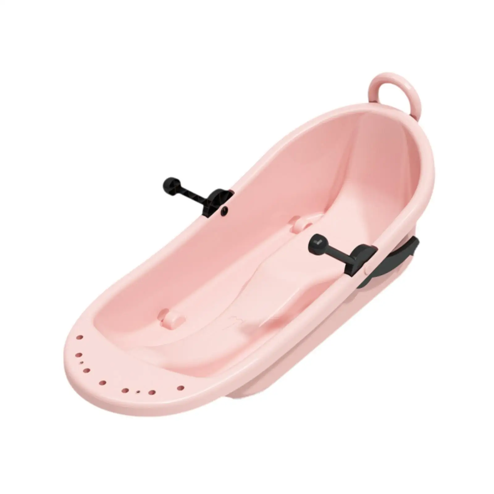 Cold Resistant Snow Sled Board with Handles for Kids Adult Toboggan Sledge Downhill Winter Sledding Sand Sliding Lawn Toy