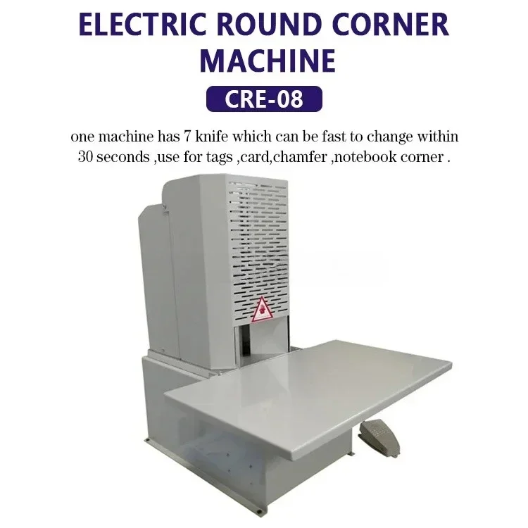 آلة قطع الورق الدائرية الكهربائية CRE-08D مع منصة كبيرة