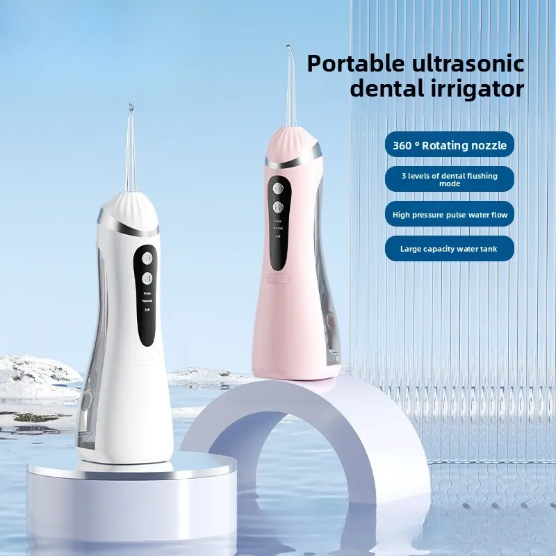 

Electric Oral Irrigator 3 Cleaning Modes USB Rechargeable Waterproof IP65 Oral Irrigator 4 Nozzles Portable Dental Irrigators