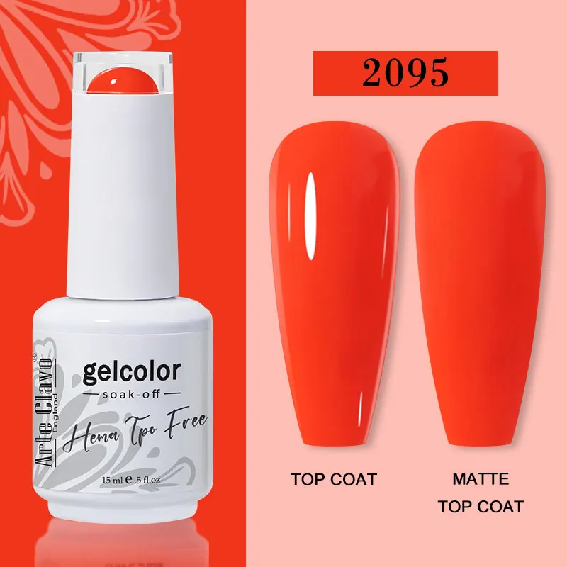 Arte Clavo 116 Kleuren Gel Nagellak 15 ml Kleurrijke Gel Semi Permanente Losweken UV Gel Nail Art DIY Ontwerp vernis Nagelbenodigdheden