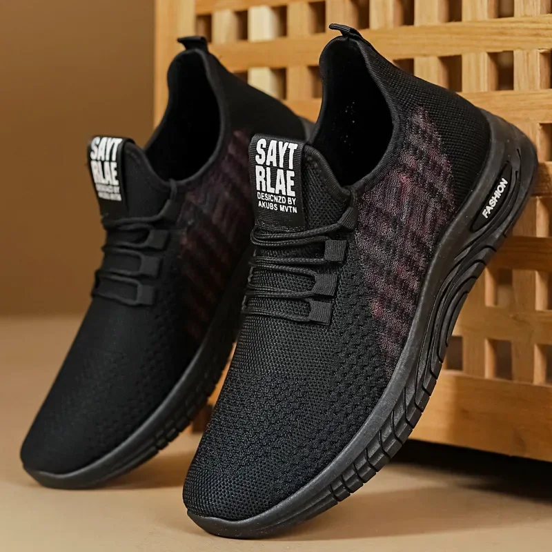 Shoes for Men in The Summer of 2024, New Breathable Casual and Dirt Resistant Lace Up for Men's Lightweight Sports Shoes for Men