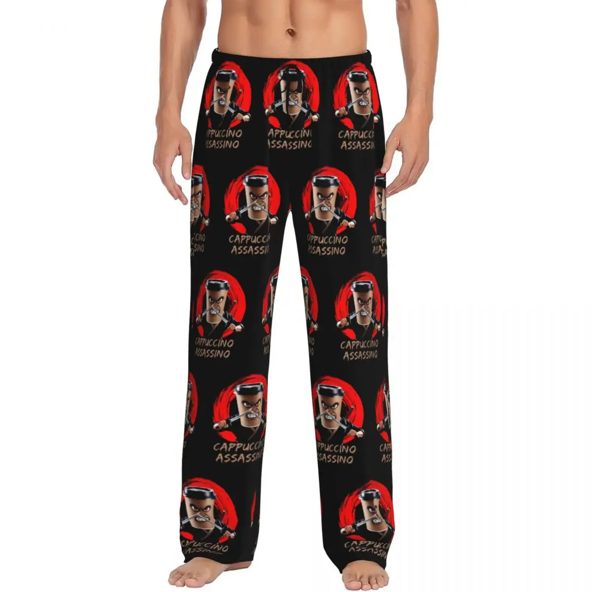 

Custom Printed Italian Brainrot Pajama Pants Men Animals Cartoon Sleep Sleepwear Bottoms with Pockets
