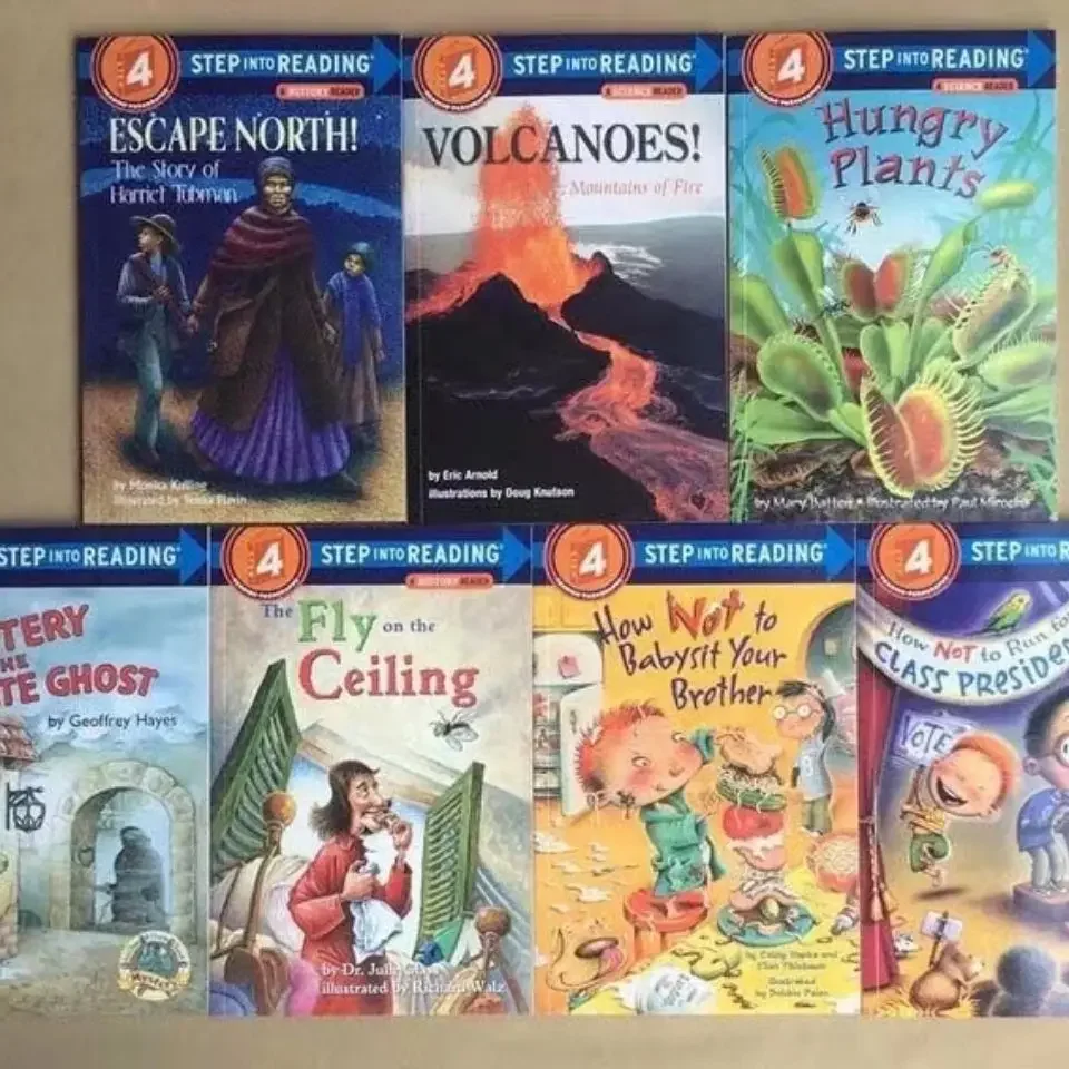 27 Volumes《Step Into Reading4》Langdon Graded Reading Children's English Learning Picture Story Books Educational Booklets