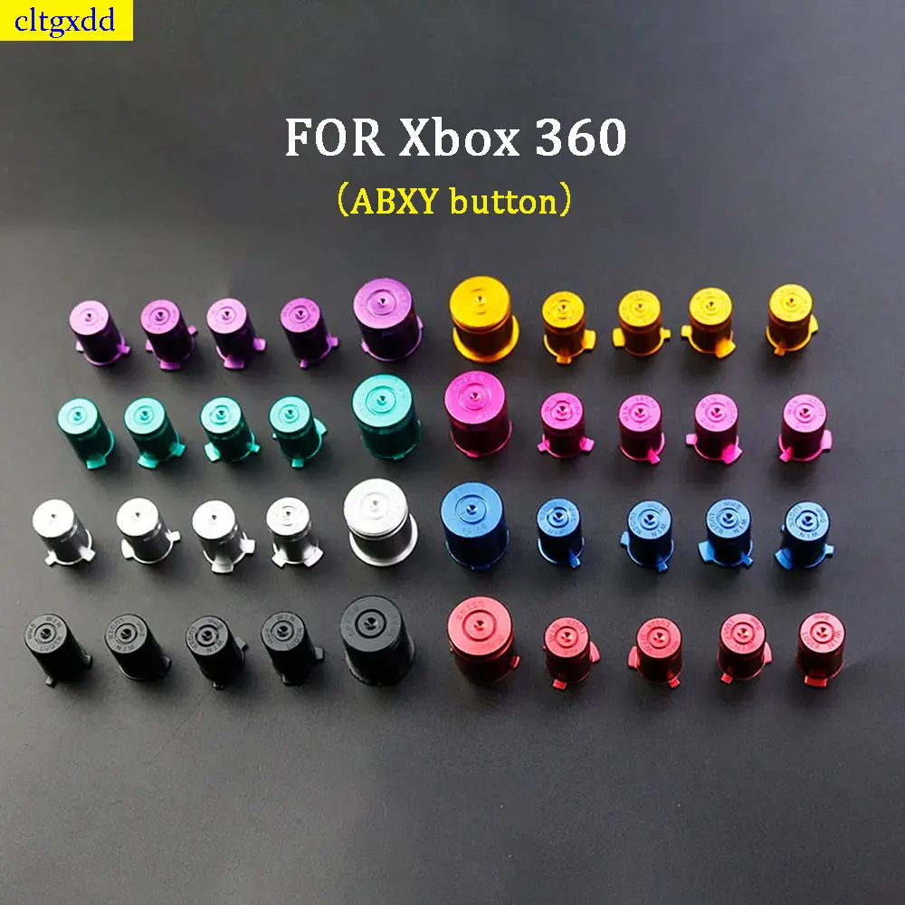 

Cltgxdd 1 set is suitable for Xbox 360 aluminum alloy button kit, 9mm ABXY metal bullet head button kit replacement