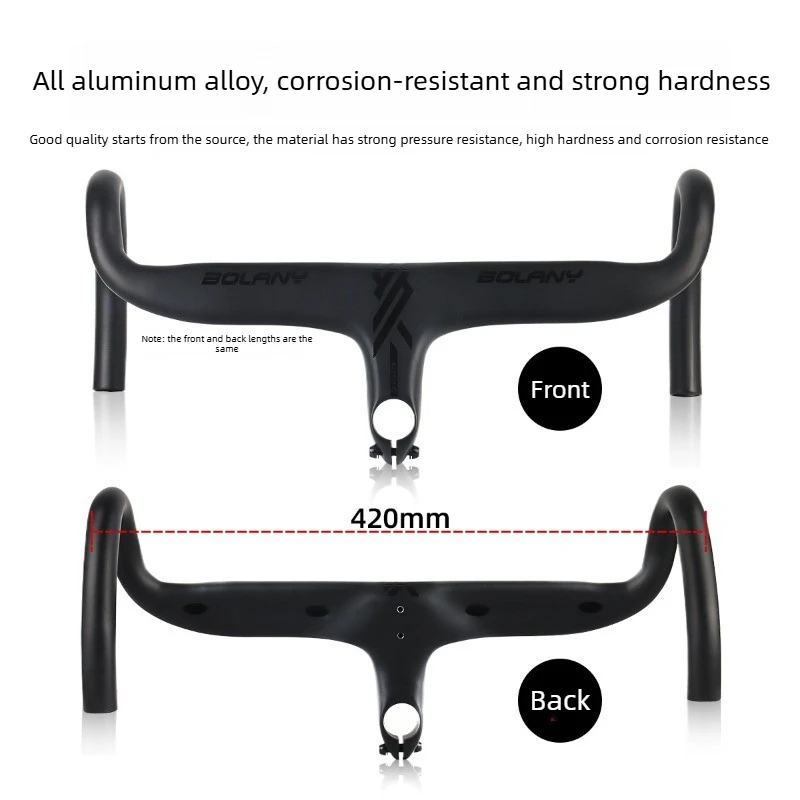 Integrated High End Design Road Bike Aluminum Alloy Ultra Light Durable Drop Handlebar For Cycling Performance And Comfort