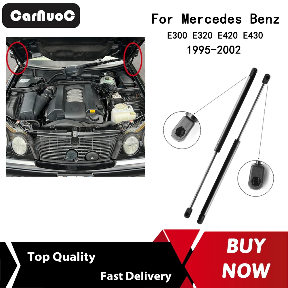

2Pcs Car Bonnet Hood Lift Supports Shock Struts For Mercedes Benz E300 E320 E420 E430 1995-2002 SG303002