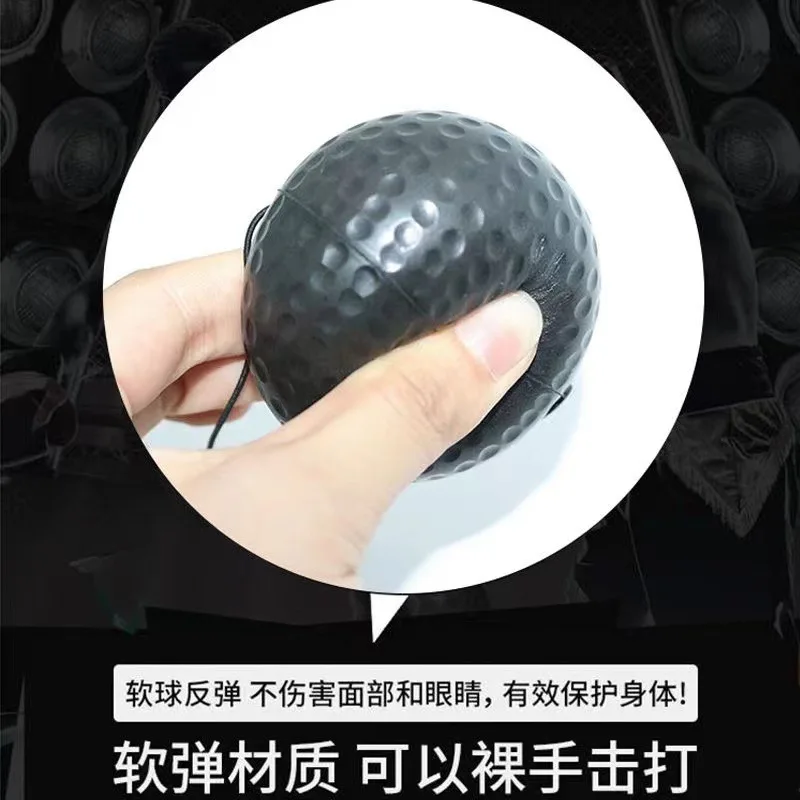 1-2PCSBoxing Training Ball Reflex Ball Focus and Hand Eye Coordination Training with Adjustable Headband Boxing Ball MMA Gear