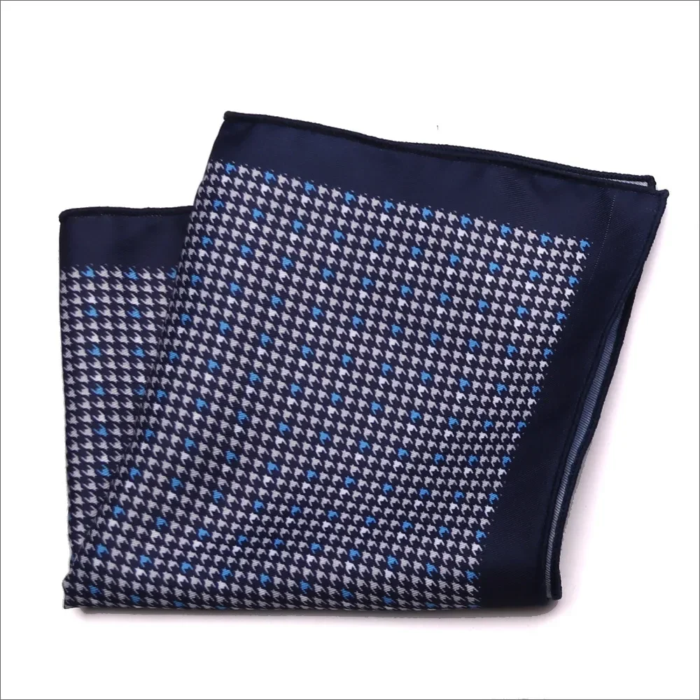 ออกแบบพ็อกเก็ตสแควร์ผ้าเช็ดหน้า 23*23 ซม.Paisley Dot Chest Hankies สําหรับงานแต่งงานชุดผู้ชาย Hanky ผ้าเช็ดตัว