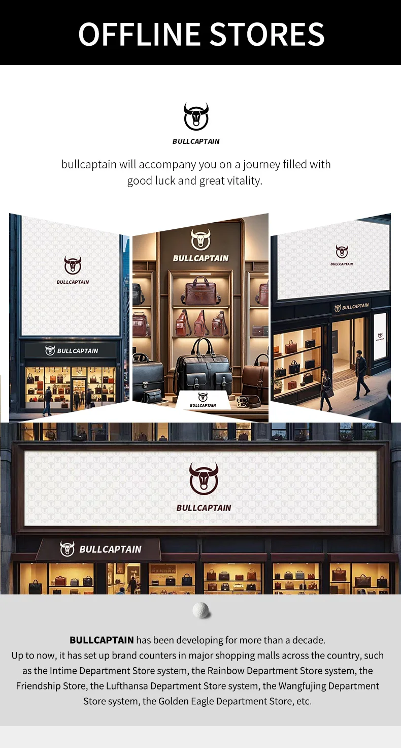 BULLCAPTAIN Geschenkbox Herren Echtleder-Geldbörse Multifunktionale RFID-Diebstahlschutz-Geldbörse mit Eisenkette und Münzfach – Detail 18
