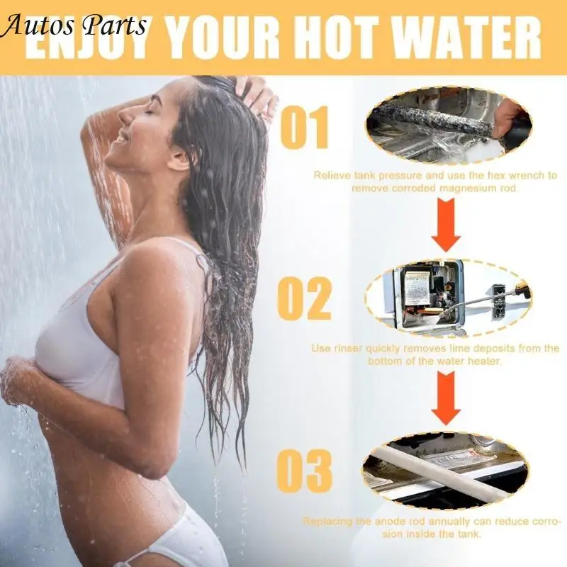 

57BA For Suburban Heaters Motorhome Water System With Long Lasting Anode Rods Magnesium Anode Rods And Cleaning Wand