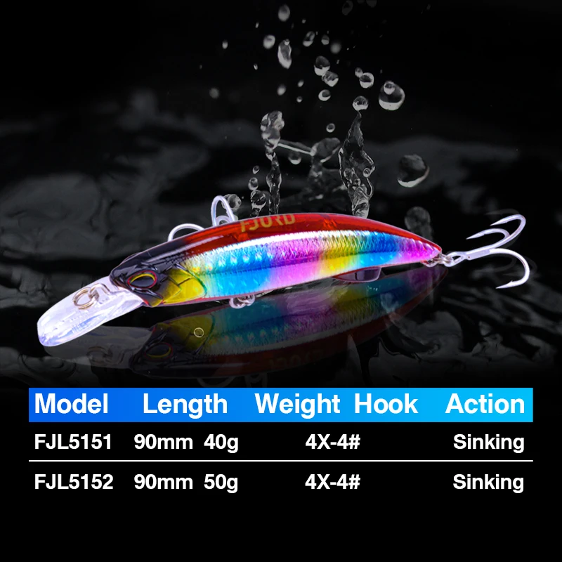 FJORD Heavy Minnow 90S 40g 50g Saltwater Sea Fishing Lure