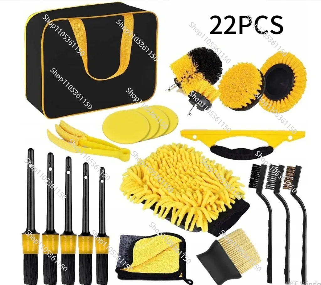 Car cleaning brush set Tire interior trend cleaning