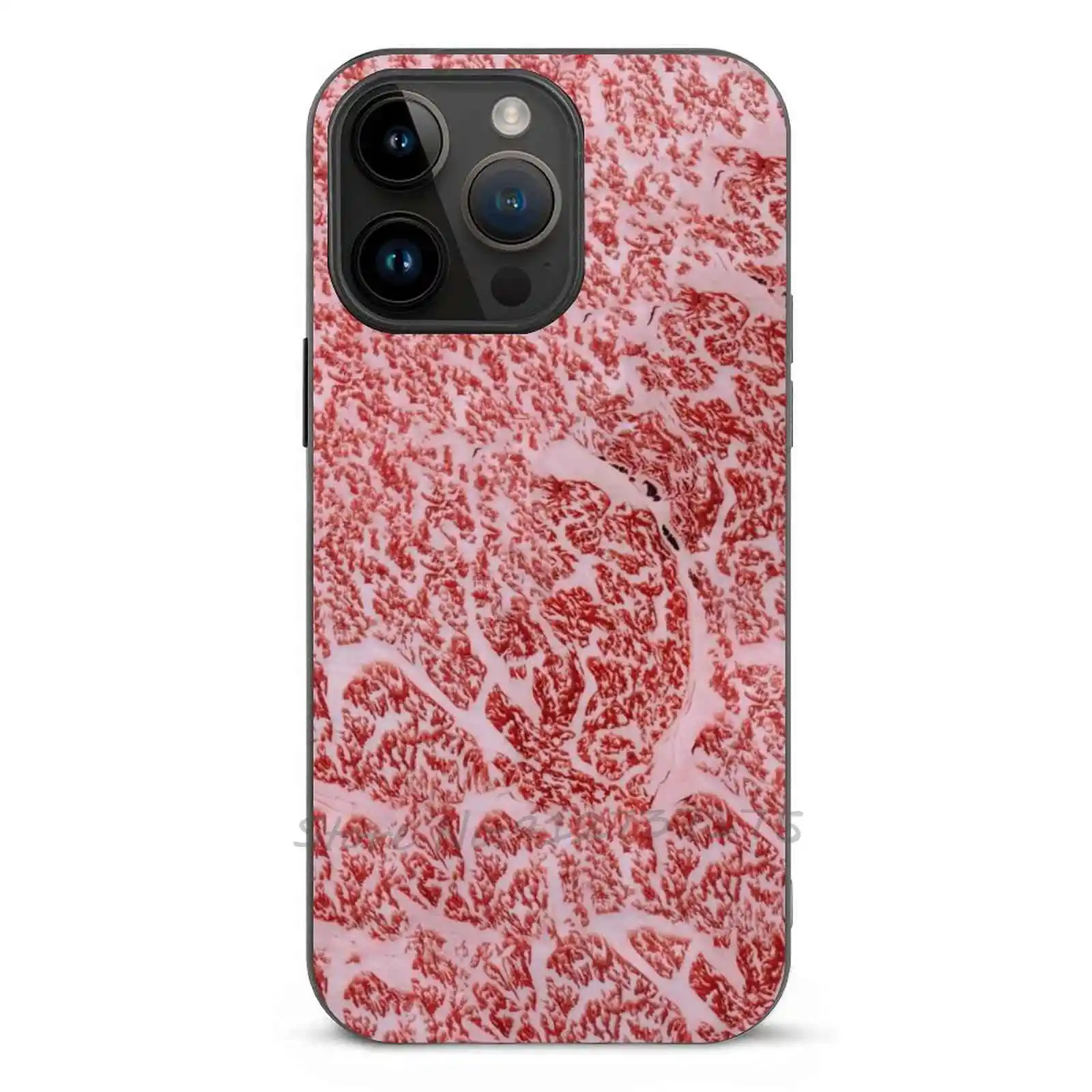 Wagyu A5 Ribeye Beef Meat Steak Texture Phone Case For Apple Iphone 16 15 14 13 12 11 Pro Max Mini Plus Xr 8 7 All Series Cover