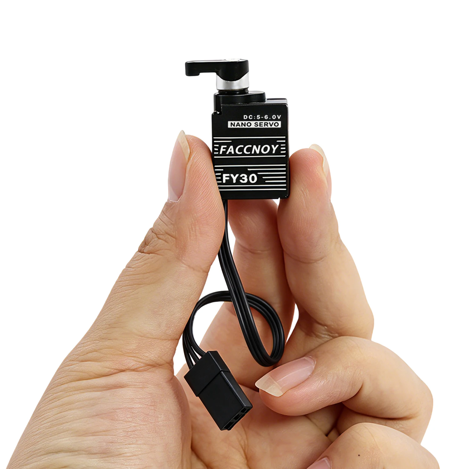 FY30 Aluminum Nano Digital Servo with Servo Saver Metal Gear Brushed 1.3kg 0.05sec for 1/30 Axial SCX30 RC Crawler Upgrade Parts