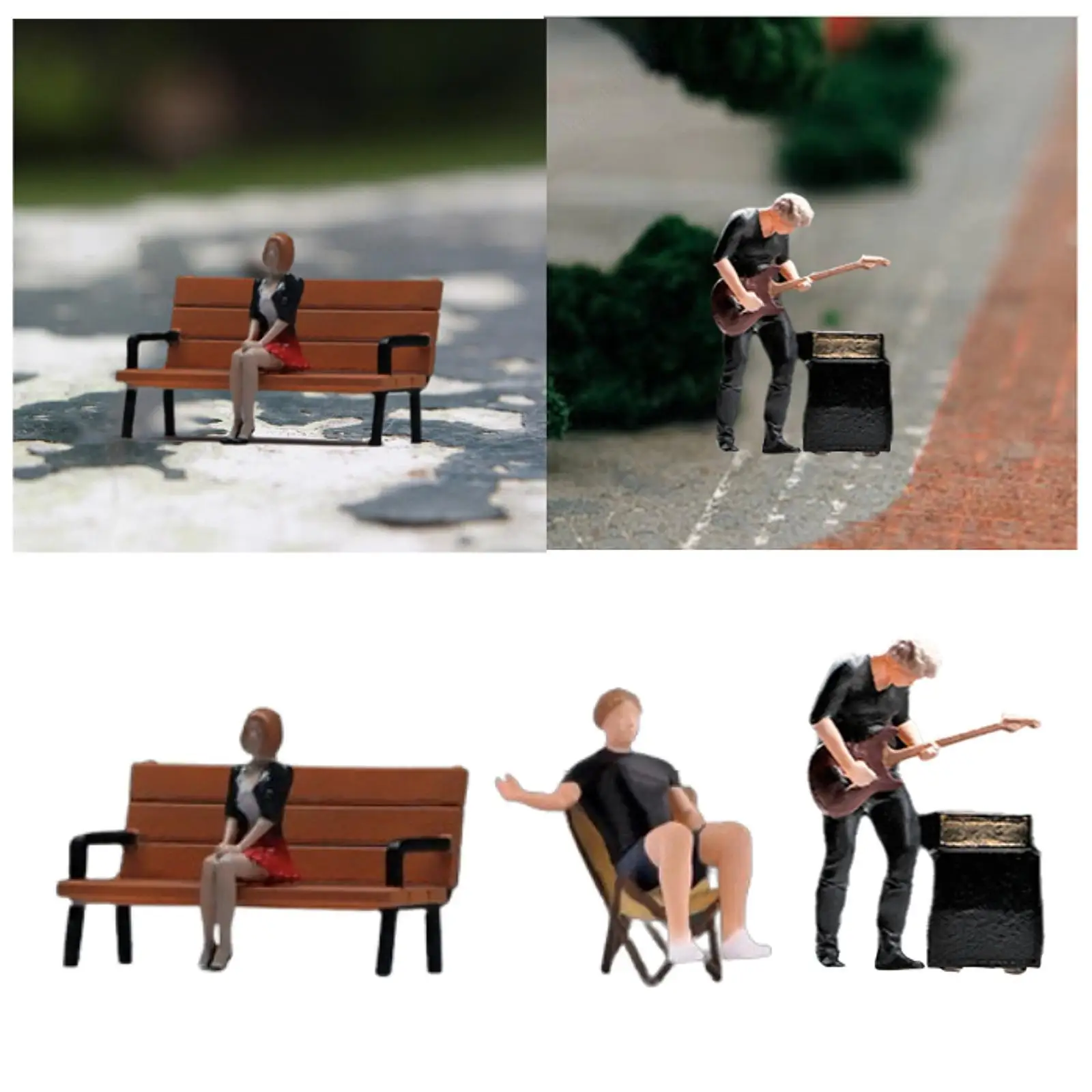 1/64 Scene in miniatura Decorazione Collezione di oggetti fotografici Diorami da tavolo con sabbia