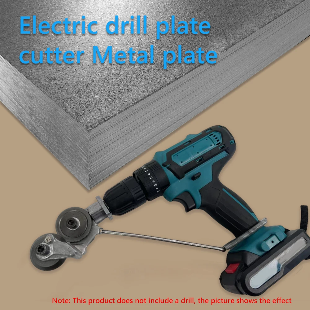 Metal Plate Auxiliary Cutter Quick Cutting Professional Electric Drill Shears Wear-resistant Lightweight for Various Iron Parts