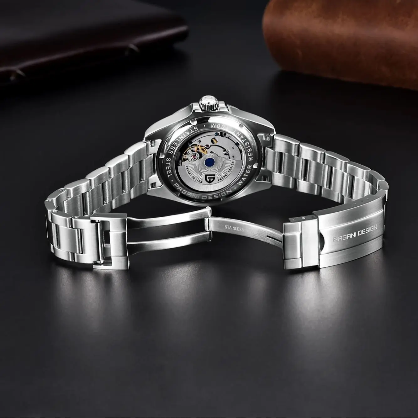 PAGANI DESIGN PD1762 Men’s Automatic Mechanical GMT Watch Dg5833 Sapphire Crystal 10bar thumbnail 2