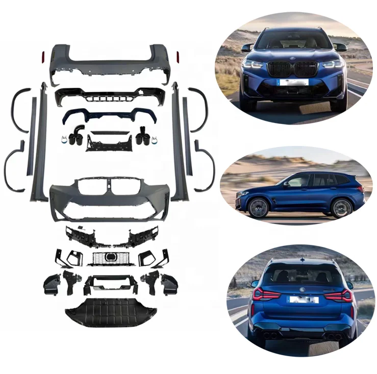 

Facelift G01 X3M Front Bumper Rear Diffuser Rear Pipe Grille For 2022 X3(g01 G08 Lci) Upgrade X3m (f98 Lci) Body Kit
